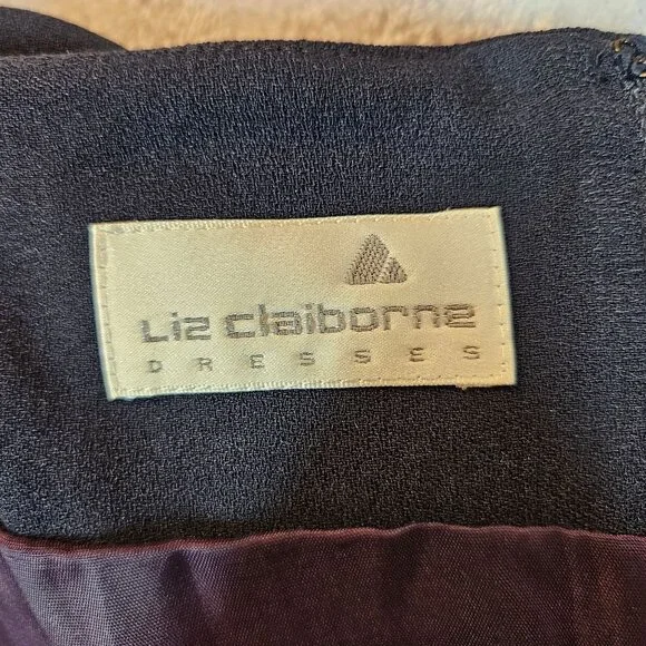 Liz Claiborne blouse skirt set Womens 8 Black Career Business Party Formal Class - Picture 11 of 15